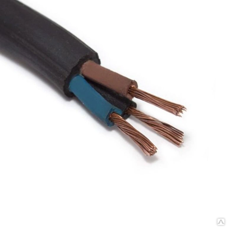 КГ 3х0.75 (ГОСТ)-кабель силовой медный гибкий дв.изол.резина от-40 до 50°С 660В Россия