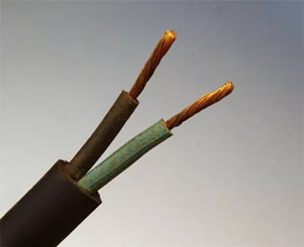 КГ-ХЛтп 2х2.5 (ГОСТ)-кабель силовой медный дв.изол.резина от -60 до 50°С 660В  Россия