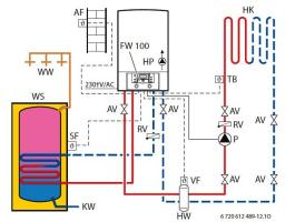 Датчик температуры воды контура ГВС бойлера для газовых электрических котлов ARDERIA