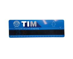 Термометр-полоска на коллектор обратки Синяя TIM