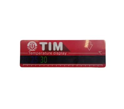 Термометр-полоска на коллектор обратки Красная TIM