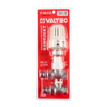 Комплект 1/2 прямой VALTEC терморегулируюшего оборудования для радиатора прямой VT.046.N