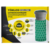Комплект для шумоизоляции канализационных труб на стояк TONLOS Pro 261315