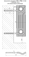 Кронштейн для радиатора анкерный с дюбелем 180мм СТМ ТЕРМО CARHSD01