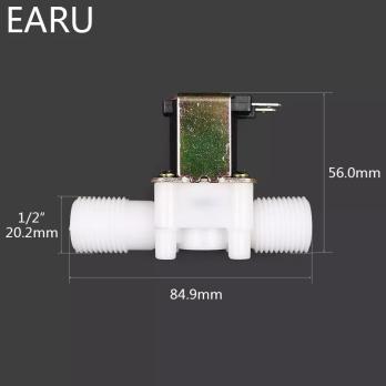 Электромагнитный клапан 1/2 наружняя резьба пластиковый 220V EARU