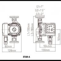 Насосы с частотным регулированием серии STAR-A 25/4,6,8 180 и 130 мм PUMPMAN TIFU
