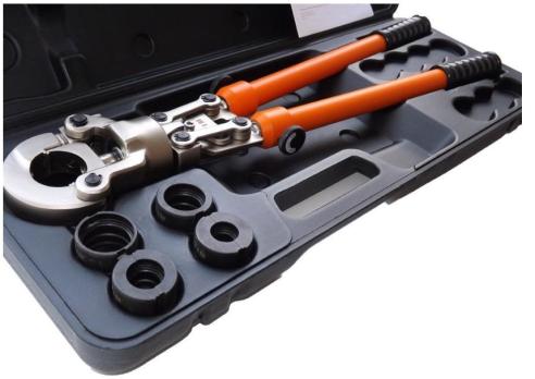 Пресс-инструмент ручной 16-32 с насадками TIM длямонтажа профессиональный пресс фитингов металлопластиковых труб