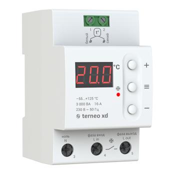 Терморегулятор -55+125  TERNEO Xd для систем охлаждения, вентиляции и  3000Вт