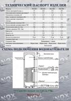 Бойлер косвенного нагрева Mi 100 литров напольный INOX Россия Выход под ТЭН